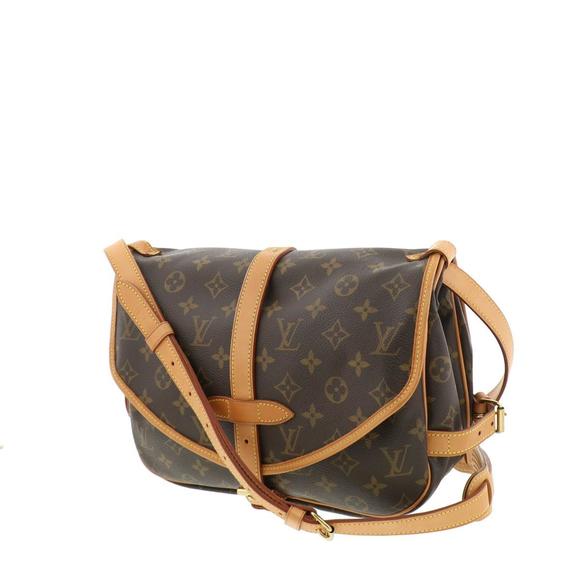 Louis Vuitton Monogram Bag Shoulder 30 Saumur - Picture 1 of 6